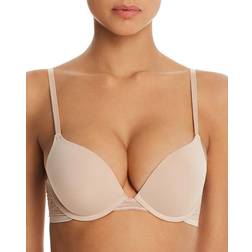 On Gossamer Sleek Micro with Lace Push Up Bra - Beige