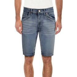 XRay Cultura Saddle Stitch Denim Shorts - Light Blue