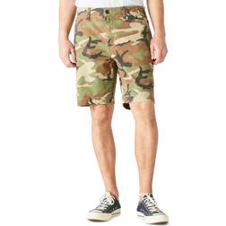 Lucky Brand 9 Inch Stretch Twill Flat Front Shorts - Camo Multi