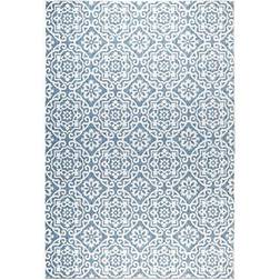 Nicole Miller Patio Country Danica Geometric Gray, Blue 96x120"