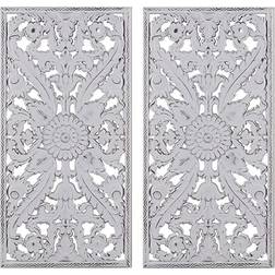 Madison Park Botanical 2pcs Wall Decor 40.1x1.5cm