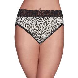 Vanity Fair Flattering Lace Hi-Cut Panty - Leopard Print