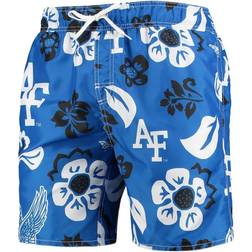 Wes & Willy Air Force Falcons Floral Volley Swim Trunks - Royal