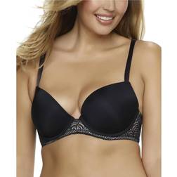 Felina Carolina Seamless Plunge Racerback Bra - Black