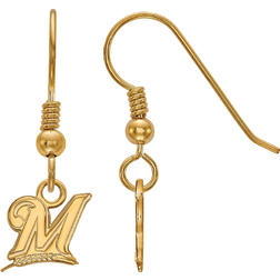 LogoArt Milwaukee Brewers Dangle Earrings - Gold