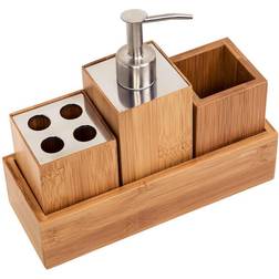 Honey Can Do Bamboo Bathroom Countertop Storage Set (BTH-06900)