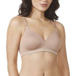 Warner's Cloud 9 Full-Coverage Wireless Contour Bra - Toasted Almond