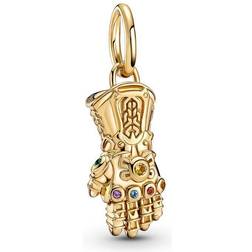 Pandora Marvel The Avengers Infinity Gauntlet Dangle Charm - Gold/Multicolour