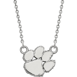 LogoArt Clemson University Small Pendant Necklace - Silver