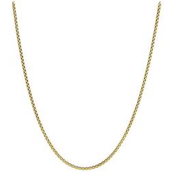 David Yurman Small Box Chain Necklace 18" - Gold