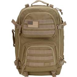 Rockland Military Tactical Laptop Backpack - Tan