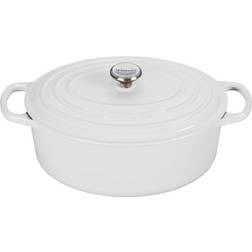 Le Creuset White Signature Oval with lid 4.73 L