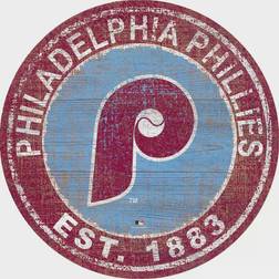 Fan Creations Philadelphia Phillies Round Heritage Logo Sign Board