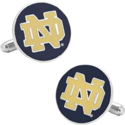 Cufflinks Inc Notre Dame University Cufflinks - Silver/Blue/Yellow