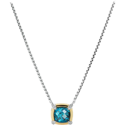 David Yurman Petite Chatelaine Pendant Necklace - Silver/Gold/Topaz/Diamonds