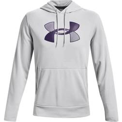 Under Armour Fleece Big Logo Hoodie - Halo Gray/Twilight Purple