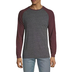 Colorblock Raglan-Sleeve T-shirt - Sepia