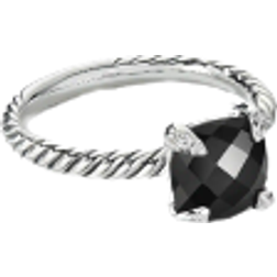 David Yurman Chatelaine Ring - Silver/Onyx