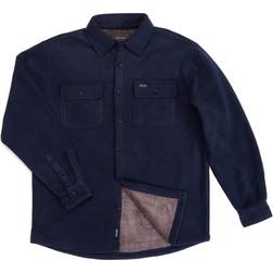 Smith Sherpa Lined Fleece Shirt Jacket - Gray Dark