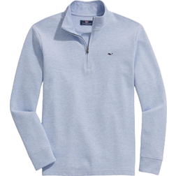 Vineyard Vines Saltwater Quarter Zip Performance - White Cap/Marlin