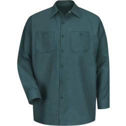 Red Kap Long-Sleeve Work Shirt - Spruce Green