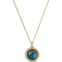 Ippolita Lollipop London Mini Pendant Necklace - Gold/Topaz/Diamonds