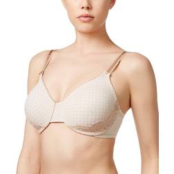 Olga Luxury Lift Full-Figure Full-Coverage Bra - Bodytone Lace Dot Print