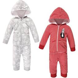 Hudson Fleece Jumpsuits 2-pack -Red Penguin ( 11156577)