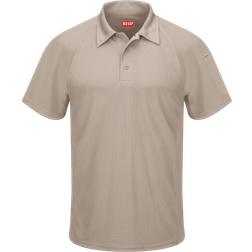 Red Kap Short Sleeve Performance Knit Flex Series Active Polo Shirt - Tan