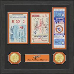 Highland Mint Baltimore Orioles World Series Ticket Collection Photo Frame