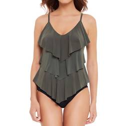 Magicsuit Solid Rita Tankini Top - Military