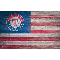 Fan Creations Texas Rangers Distressed Flag Sign