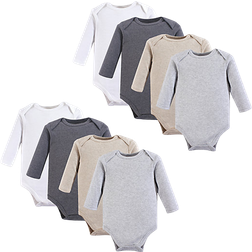 Hudson Long Sleeve Bodysuits 8-pack - Heather Gray (10153063)
