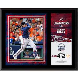 Fanatics Atlanta Braves Austin Riley 2021 MLB World Series Champions Sublimated Plaque