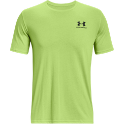 Under Armour Sportstyle Left Chest Short Sleeve Shirt - Lime Foam/Black