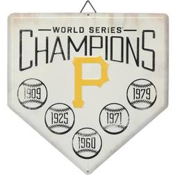 Open Road Brands Pittsburgh Pirates World Series Home Plate Metal Sign
