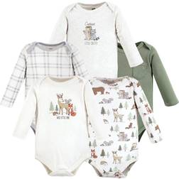 Hudson Baby Cotton Long-Sleeve Bodysuits 5-pack - Forest Animals (10118010)