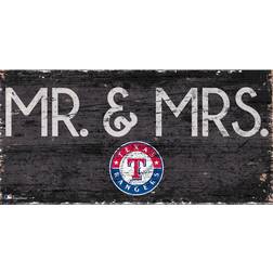 Fan Creations Texas Rangers Mr. & Mrs. Sign Board