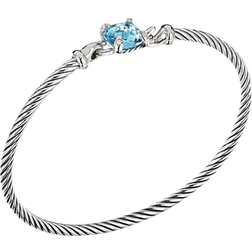 David Yurman Chatelaine Bracelet - Silver/Blue Topaz/Diamonds