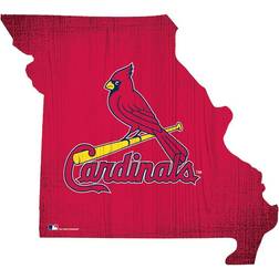 Fan Creations St. Louis Cardinals Logo State Sign Board