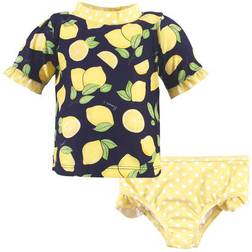 Hudson Baby Swim Rashguard Set - Navy Lemons (10325096)