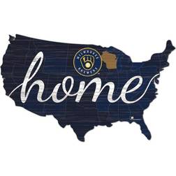 Fan Creations Milwaukee Brewers USA Shape Cutout Sign