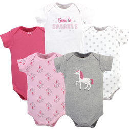 Hudson Baby Bodysuits 5 Pack - Pink Unicorn (10158432)