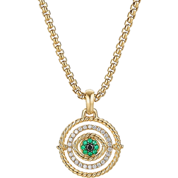 David Yurman Amulet Evil Eye Mobile - Gold/Emeralds/Diamonds