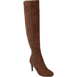 Journee Collection Abie Extra Wide Calf - Brown