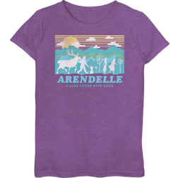 Disney Arendelle Frozen Graphic T-shirt- Purple Berry