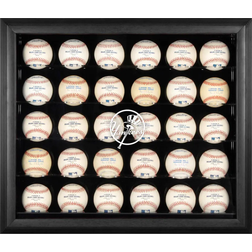 Fanatics New York Yankees Logo Black Framed 30-Ball Display Case