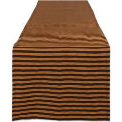 Design Imports Witchy Stripe Table Runner Orange 108 inches