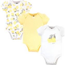 Hudson Short Sleeve Bodysuits 3-pack - Lemon (10152947)