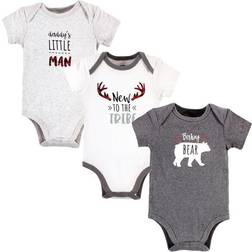 Hudson Short Sleeve Bodysuits 3-pack - Daddys Man (10117505)